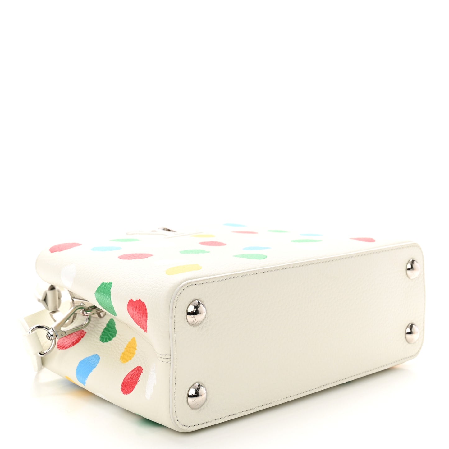 LV X YK Taurillon Capucines BB White