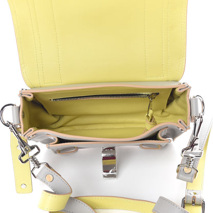 Proenza Schouler Lambskin PS1 Mini Pouch Messenger Gray Banana 5 of 8