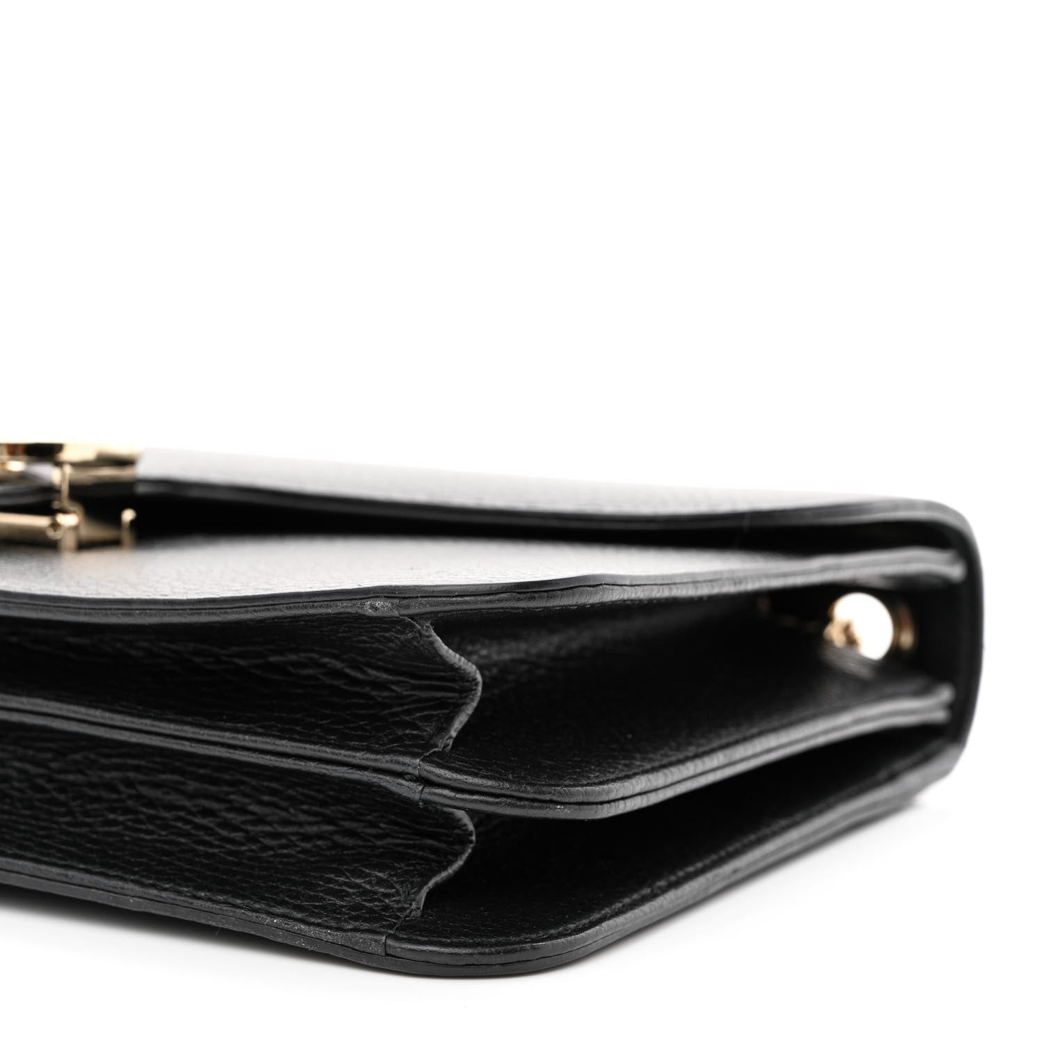 Gucci Dollar Calfskin Interlocking G Shoulder Bag Black 10 of 10