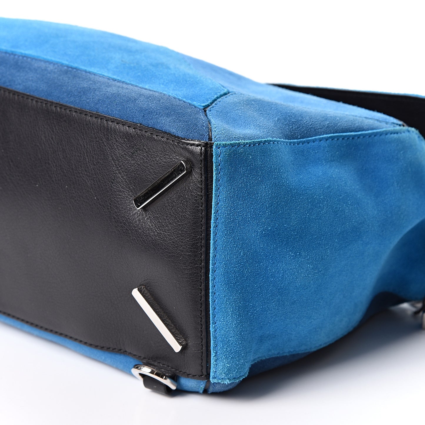 Suede Medium Puzzle Bag Turquoise