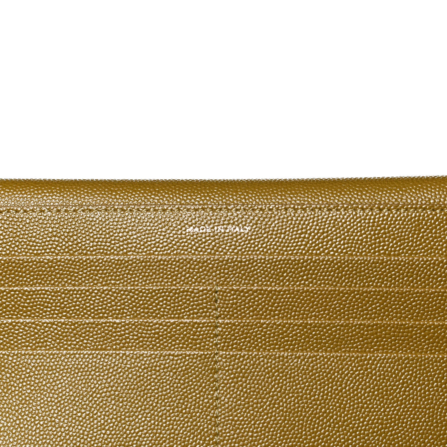 Saint Laurent Grain De Poudre Monogram Uptown Wallet Olive 7 of 11