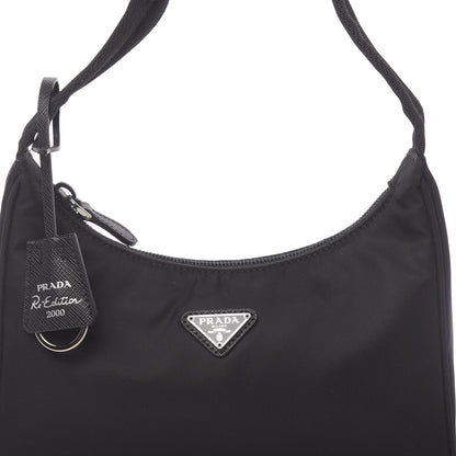 Prada Tessuto Nylon Mini Re-Edition 2000 Bag Black 8 of 10