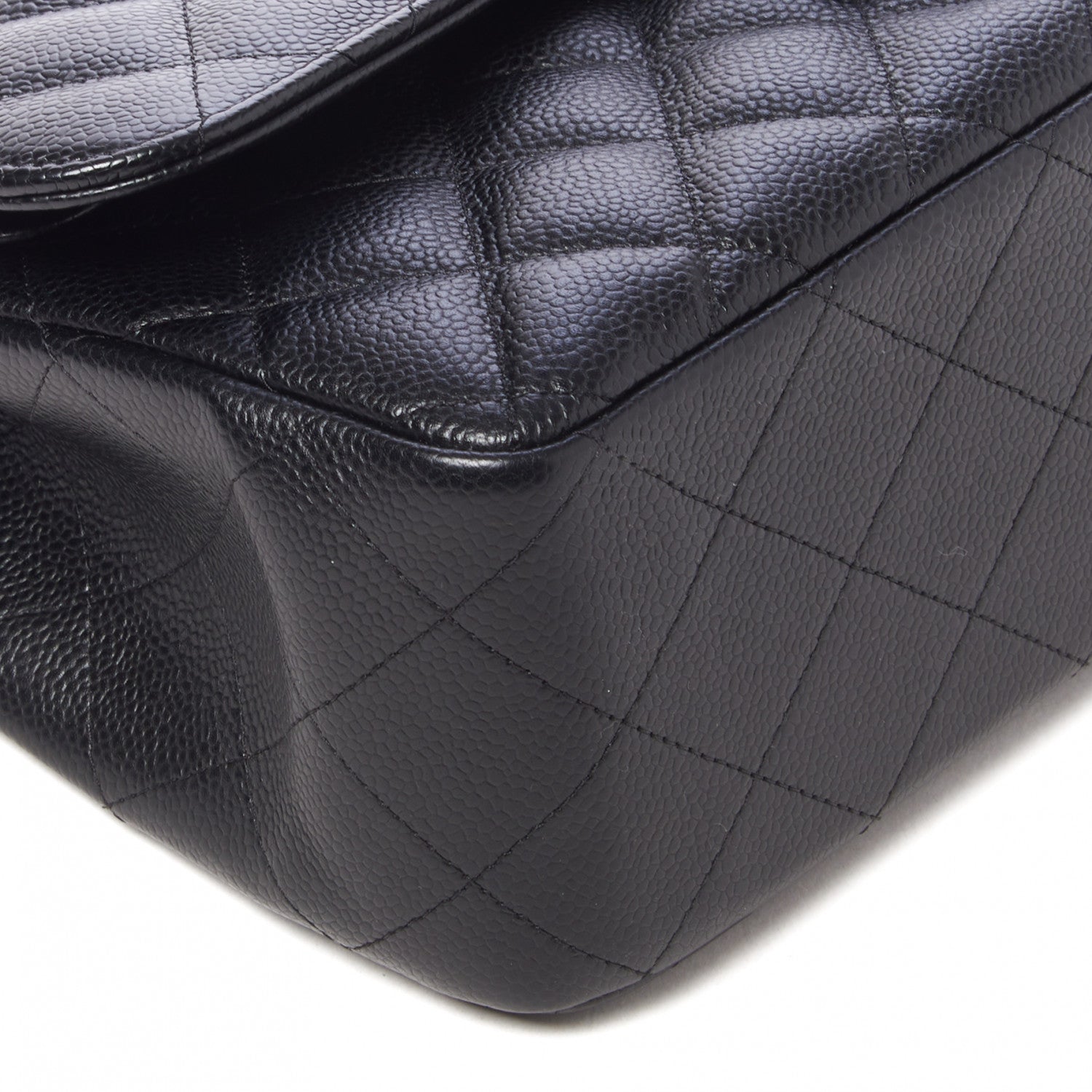 Chanel Caviar Quilted Jumbo Double Flap Black 6 of 10