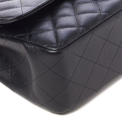 Chanel Caviar Quilted Jumbo Double Flap Black 6 of 10