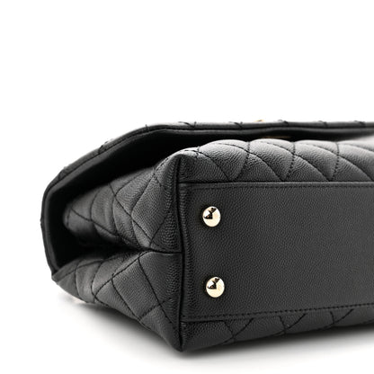 Chanel Caviar Quilted Mini Coco Handle Flap Black 9 of 10