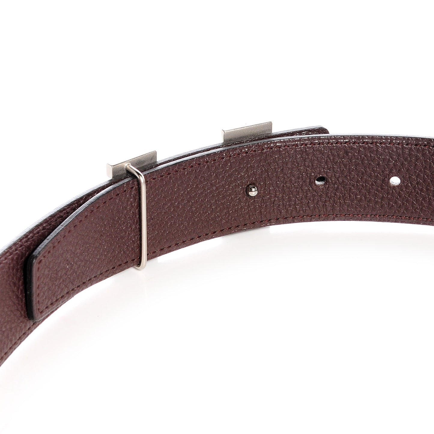 Togo Box Reversible Constance 32mm H Belt 80 Chocolate Black