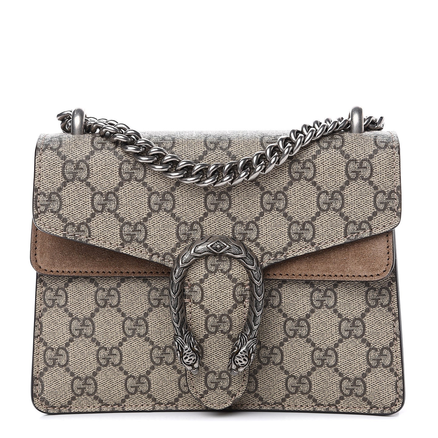 GG Supreme Monogram Mini Dionysus Shoulder Bag Taupe