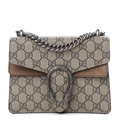 Gucci GG Supreme Monogram Mini Dionysus Shoulder Bag Taupe 1 of 7