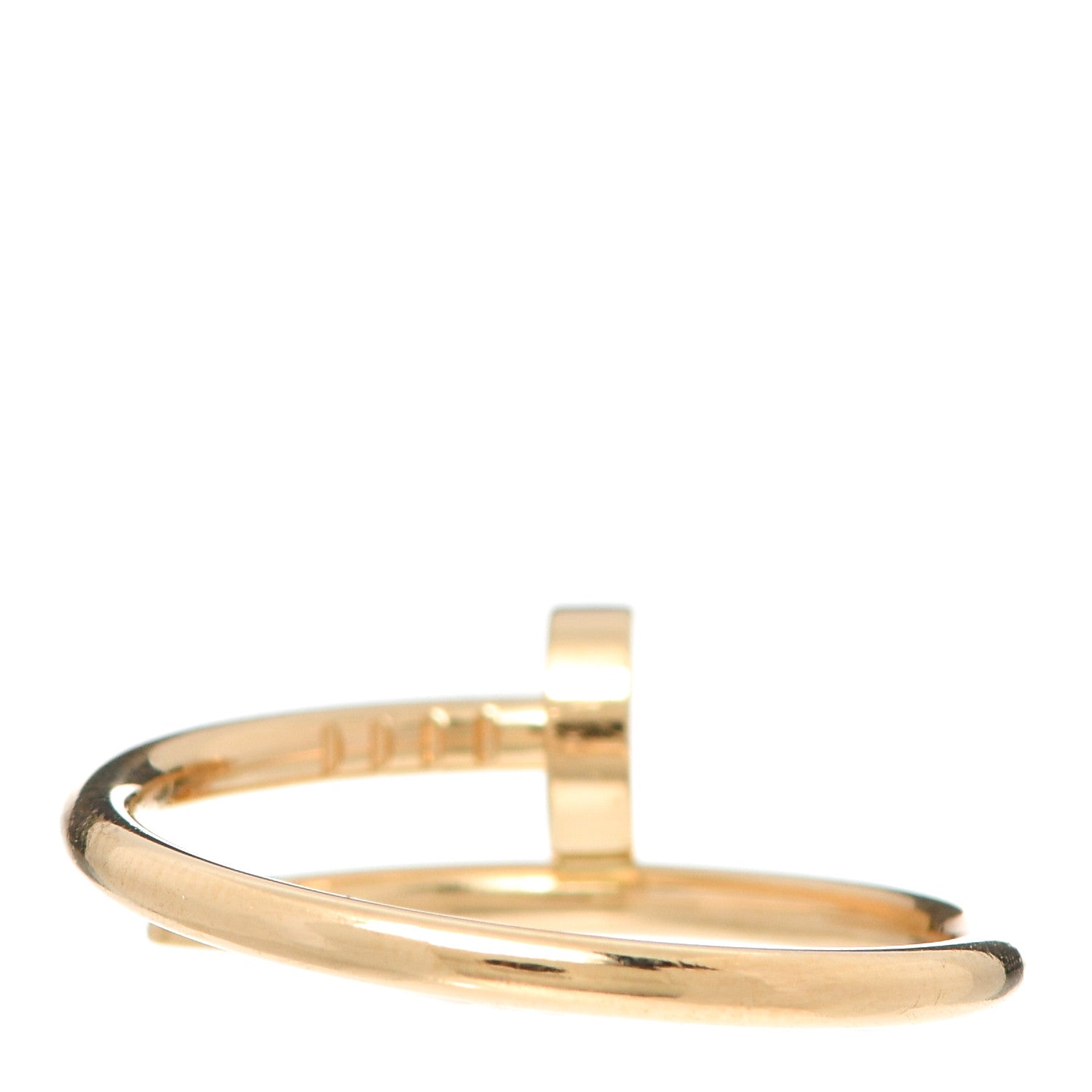 Cartier 18K Yellow Gold Small Juste Un Clou Ring 56 7.5 3 of 6