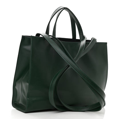 Telfar Vegan Leather Medium Shopping Bag Dark Olive 3 of 10