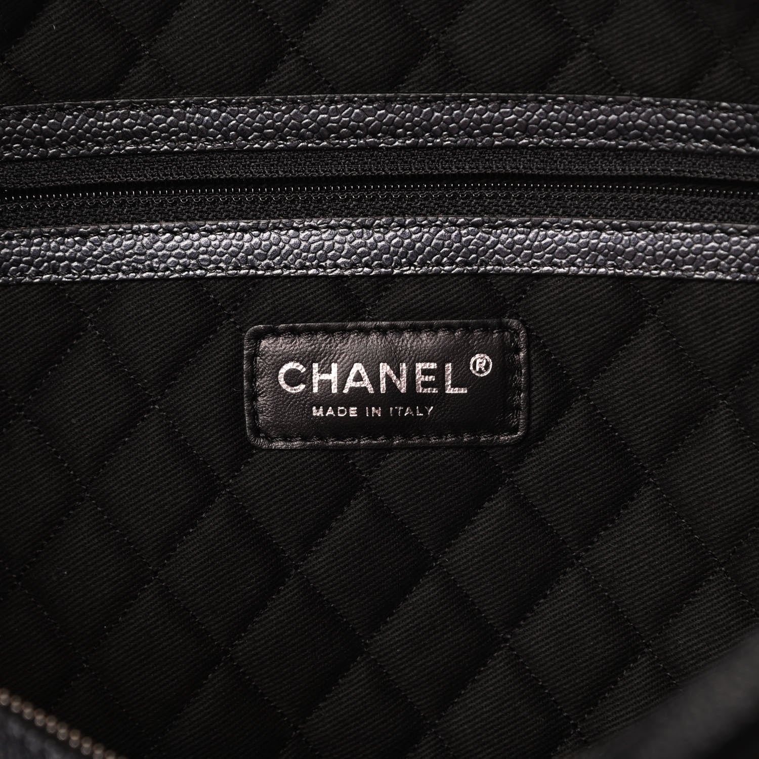 Chanel Satin Caviar CC Hobo Black 6 of 11