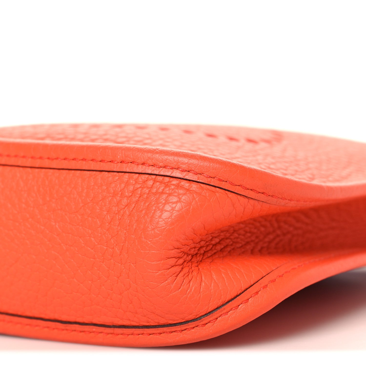 Hermes Taurillon Clemence Amazone Evelyne TPM Orange Poppy Bleu Saint Cyr 10 of 10