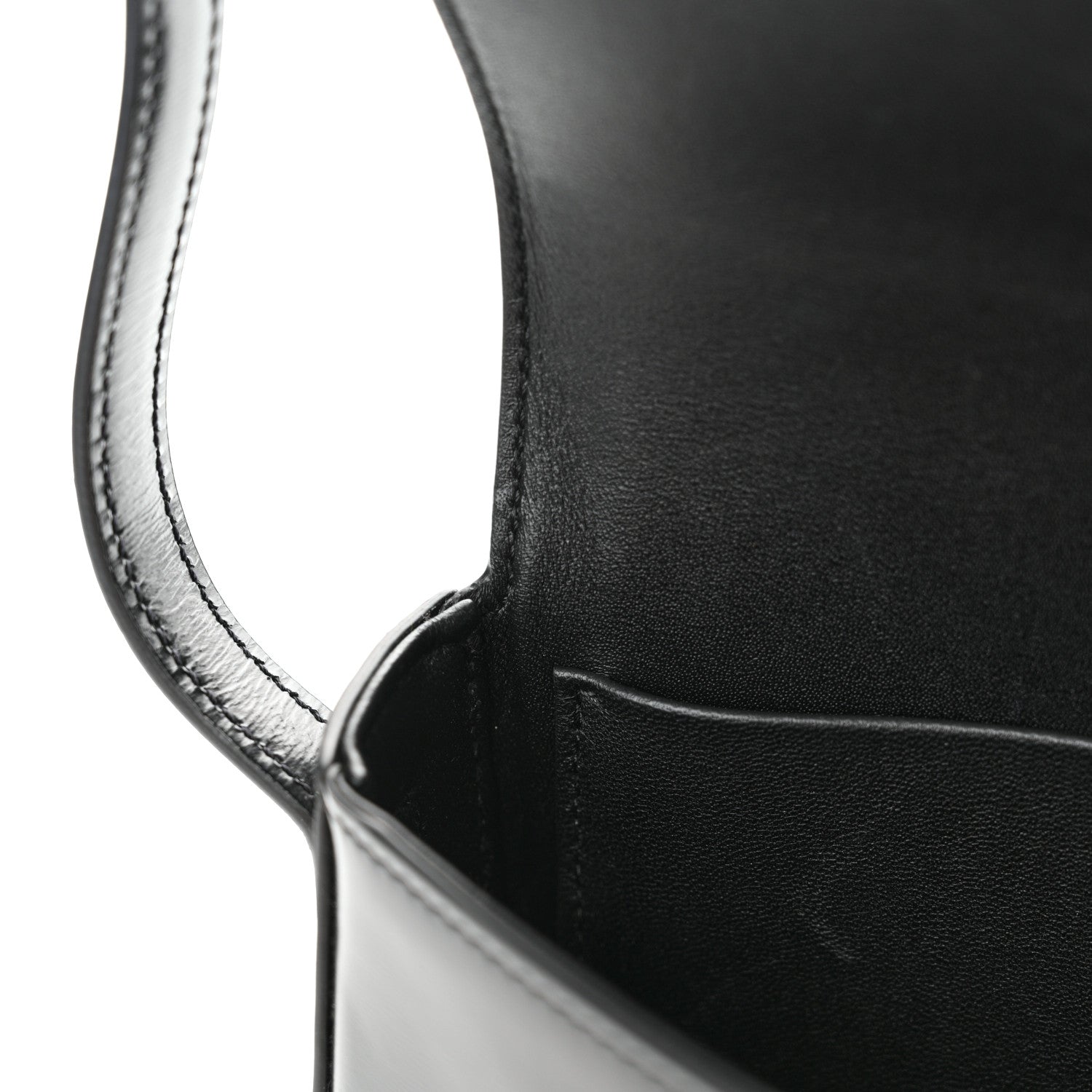 Celine Shiny Calfskin Triomphe Shoulder Bag Black 12 of 12