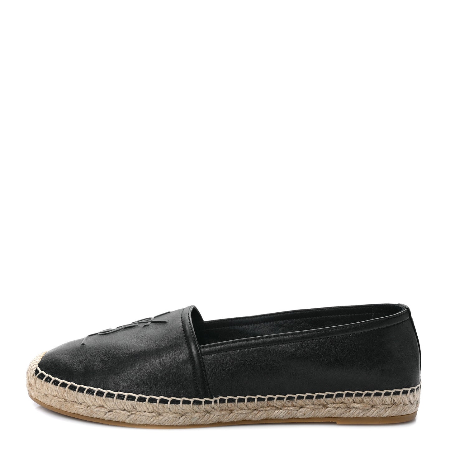 Lambskin Monogram Espadrilles 41 Black
