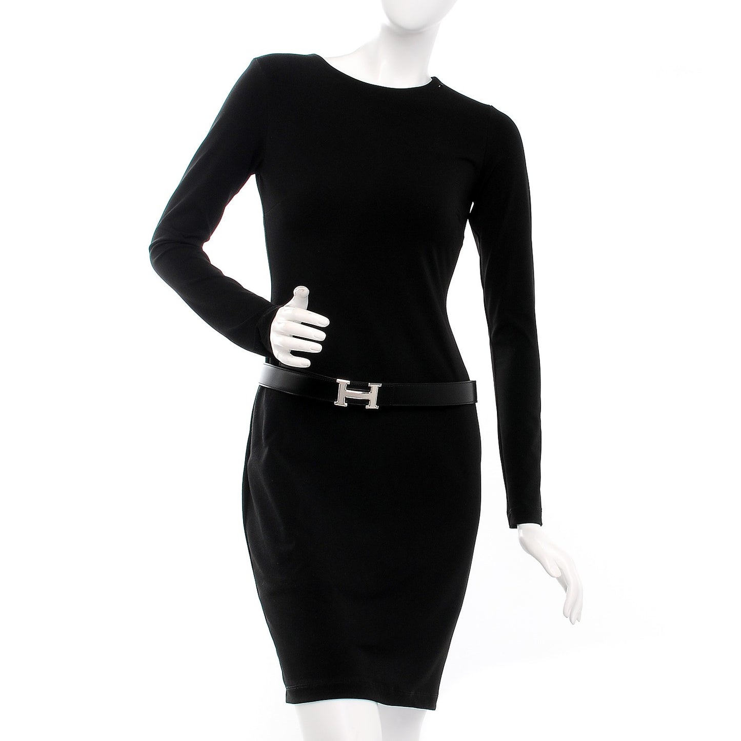 Box Togo 32mm Guilloche H Belt 85 Black Gold