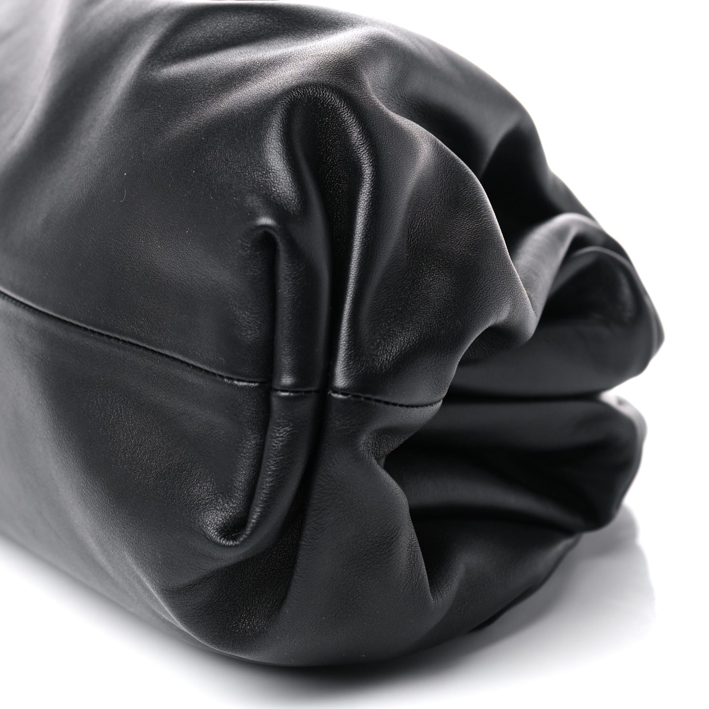 Smooth Butter Calf The Pouch Oversized Clutch Black