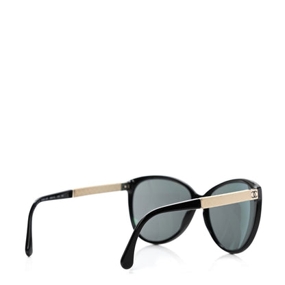 Chanel Lambskin Quilted Acetate CC Sunglasses 5225-O Black 5 of 5