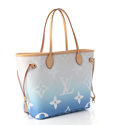 Louis Vuitton Monogram Giant By The Pool Neverfull MM Blue 3 of 11