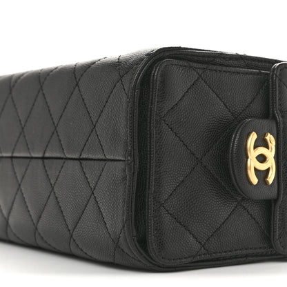 Chanel Caviar Quilted Mini Chanel 25 Handbag Black 10 of 11