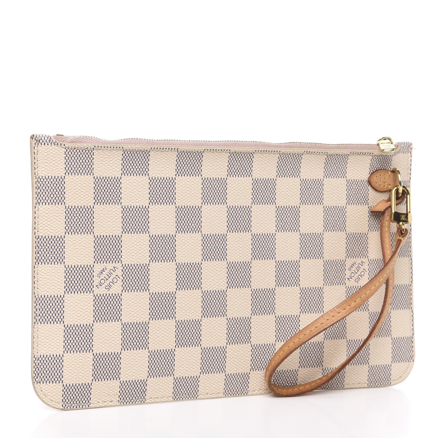 Louis Vuitton Damier Azur Neverfull MM GM Pochette Rose Ballerine 3 of 15