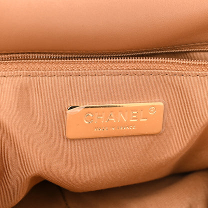 Chanel Lambskin Quilted Large Chanel 19 Flap Brown 6 of 11