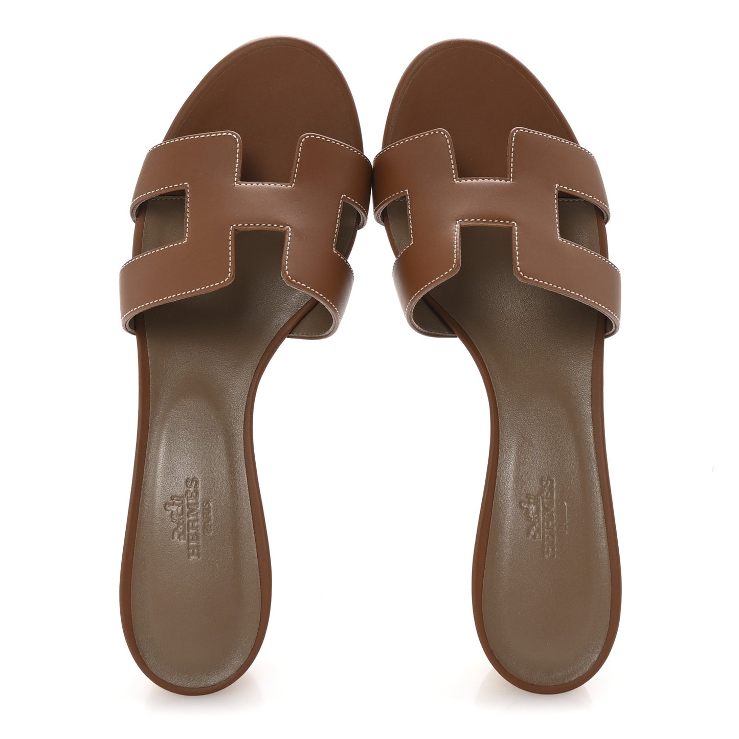 Calfskin Oasis Sandals 39 Gold
