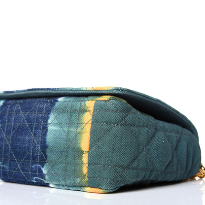 Christian Dior Denim Tie Dye Cannage Small Caro Bag Green Multicolor 10 of 10