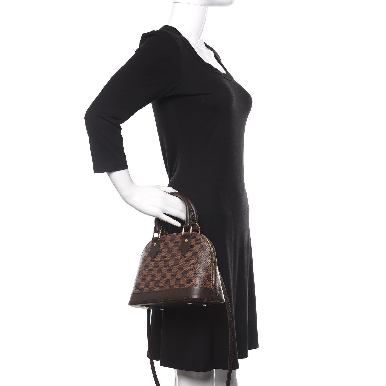 Louis Vuitton Damier Ebene Alma BB 3 of 9