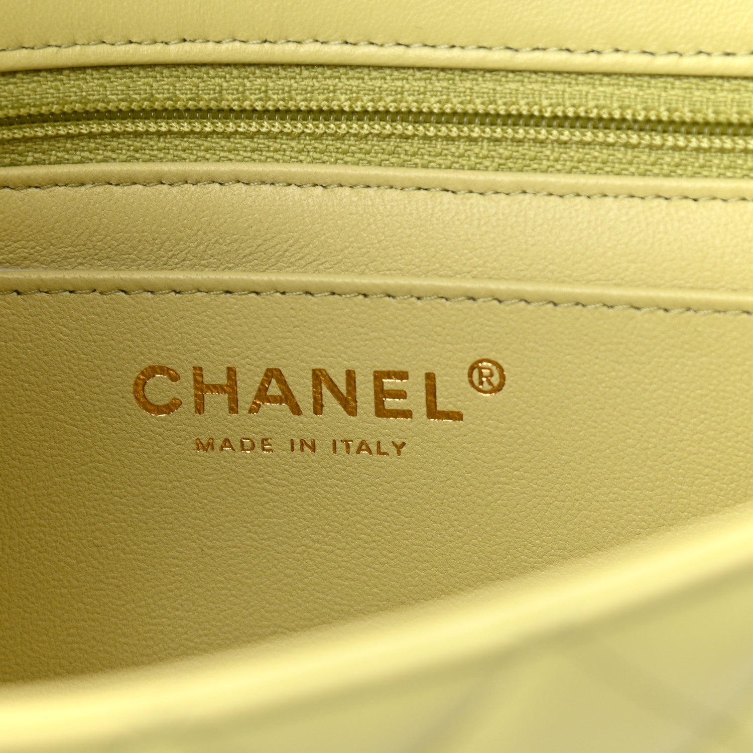 Chanel Lambskin Quilted Mini Rectangular Flap Light Green 5 of 10