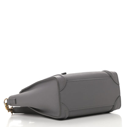 Celine Baby Drummed Calfskin Nano Luggage Kohl 4 of 18