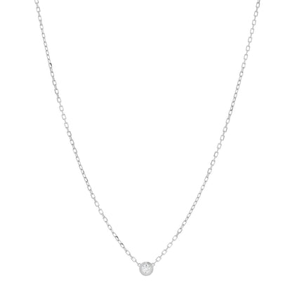 Cartier 18K White Gold Diamond SM D'Amour Pendant Necklace 1 of 5