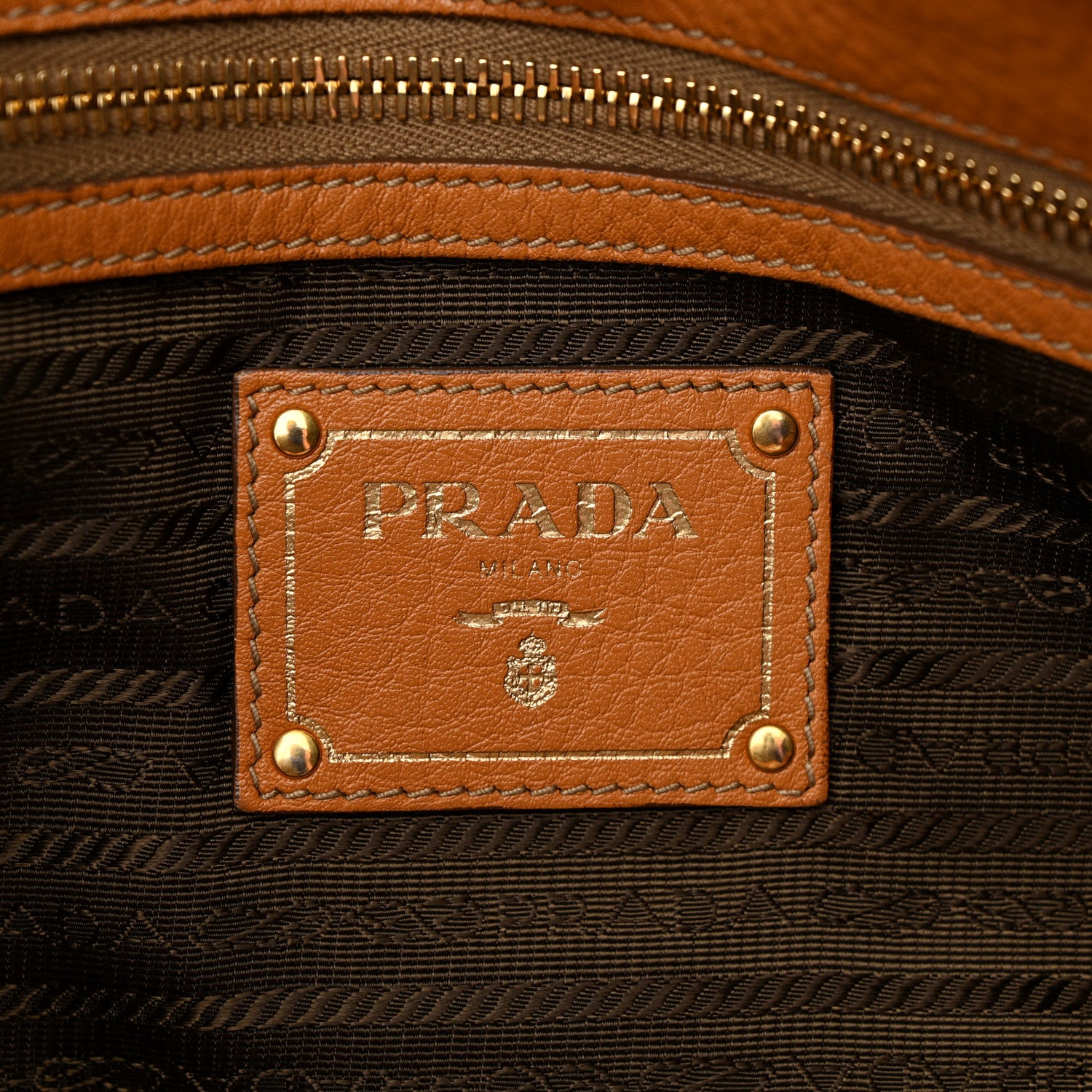 Prada Vitello Phenix Tote Papaya 6 of 9
