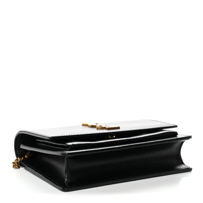 Saint Laurent Calfskin Monogram Sunset Chain Wallet Black 4 of 10