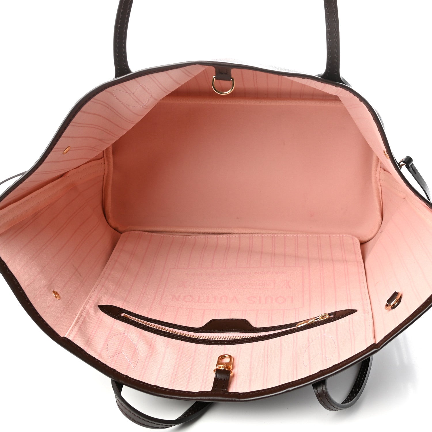 Louis Vuitton Damier Ebene Neo Neverfull MM Rose Ballerine 4 of 4