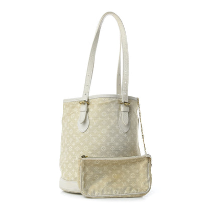 Louis Vuitton Mini Lin Monogram Bucket Bag Dune 1 of 9