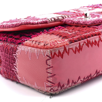 Chanel Tweed Patchwork Medium Single Flap Pink 10 of 11