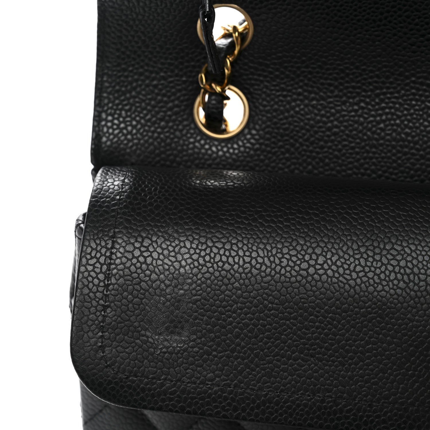 Chanel Caviar Quilted Medium Double Flap Black 10 of 12