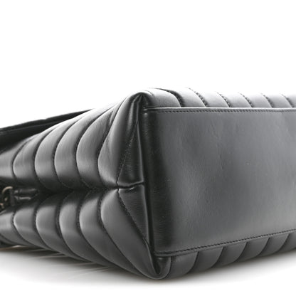 Saint Laurent Calfskin Y Quilted Monogram Medium Loulou Chain Satchel Black 9 of 11