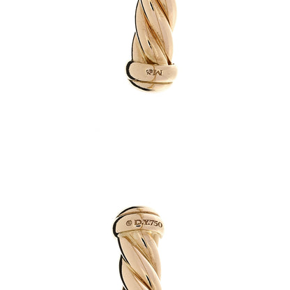 David Yurman 18K Yellow Gold 4mm Cablespira Flex Bracelet 3 of 3