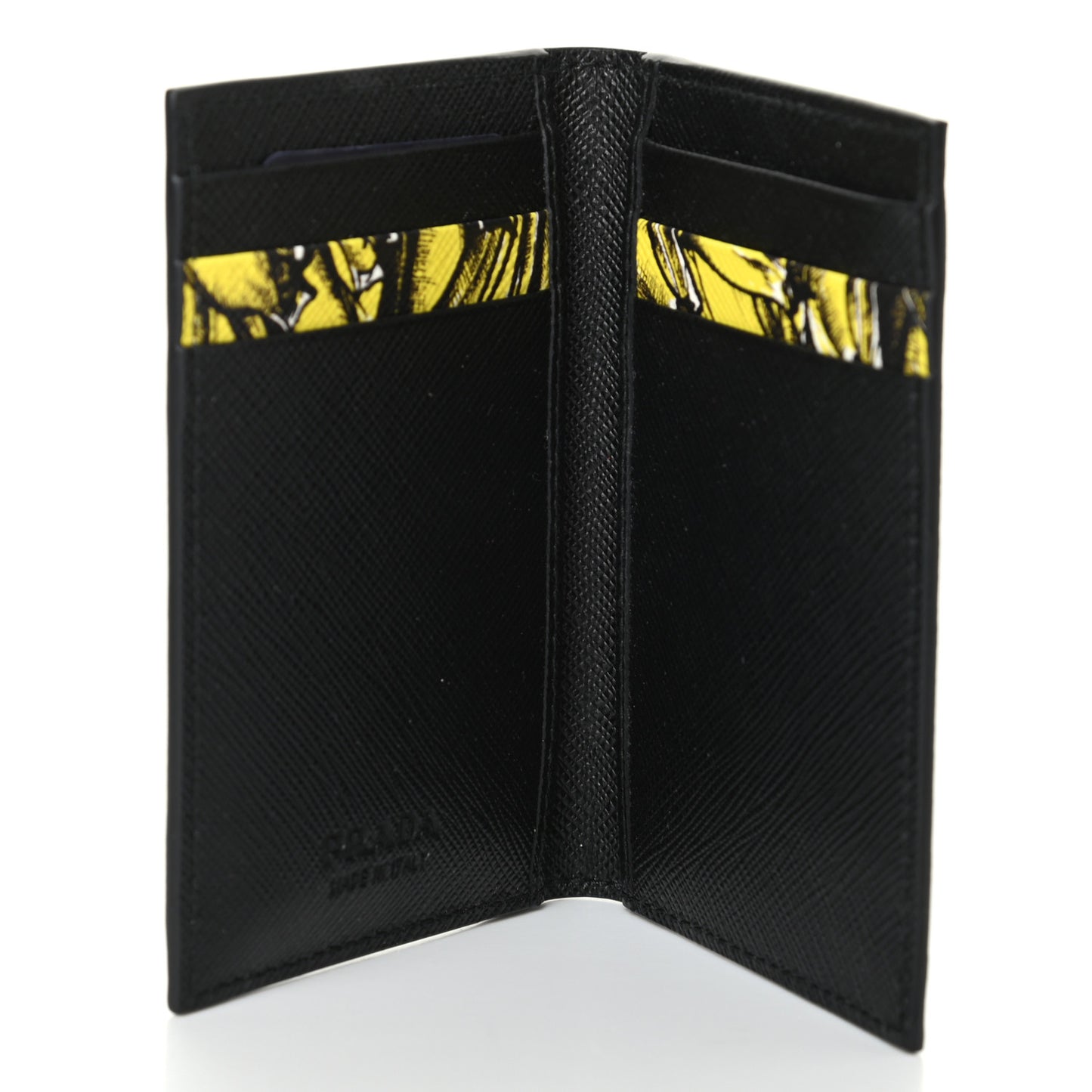 Saffiano Banana Print Wallet Giallo Dis Banana