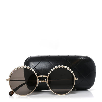 Chanel Pearl Round Sunglasses 4234-H Tortoise 7 of 7