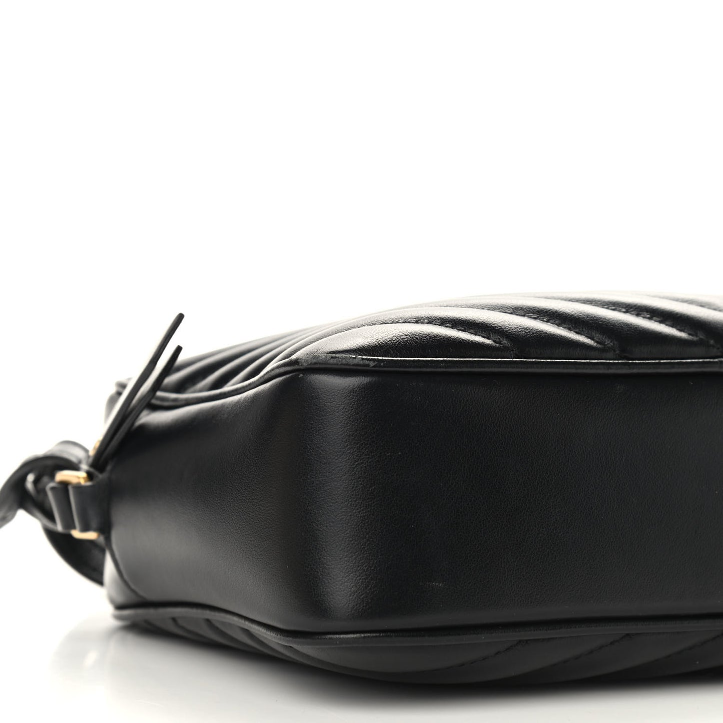 Calfskin Matelasse Monogram Lou Camera Bag Black