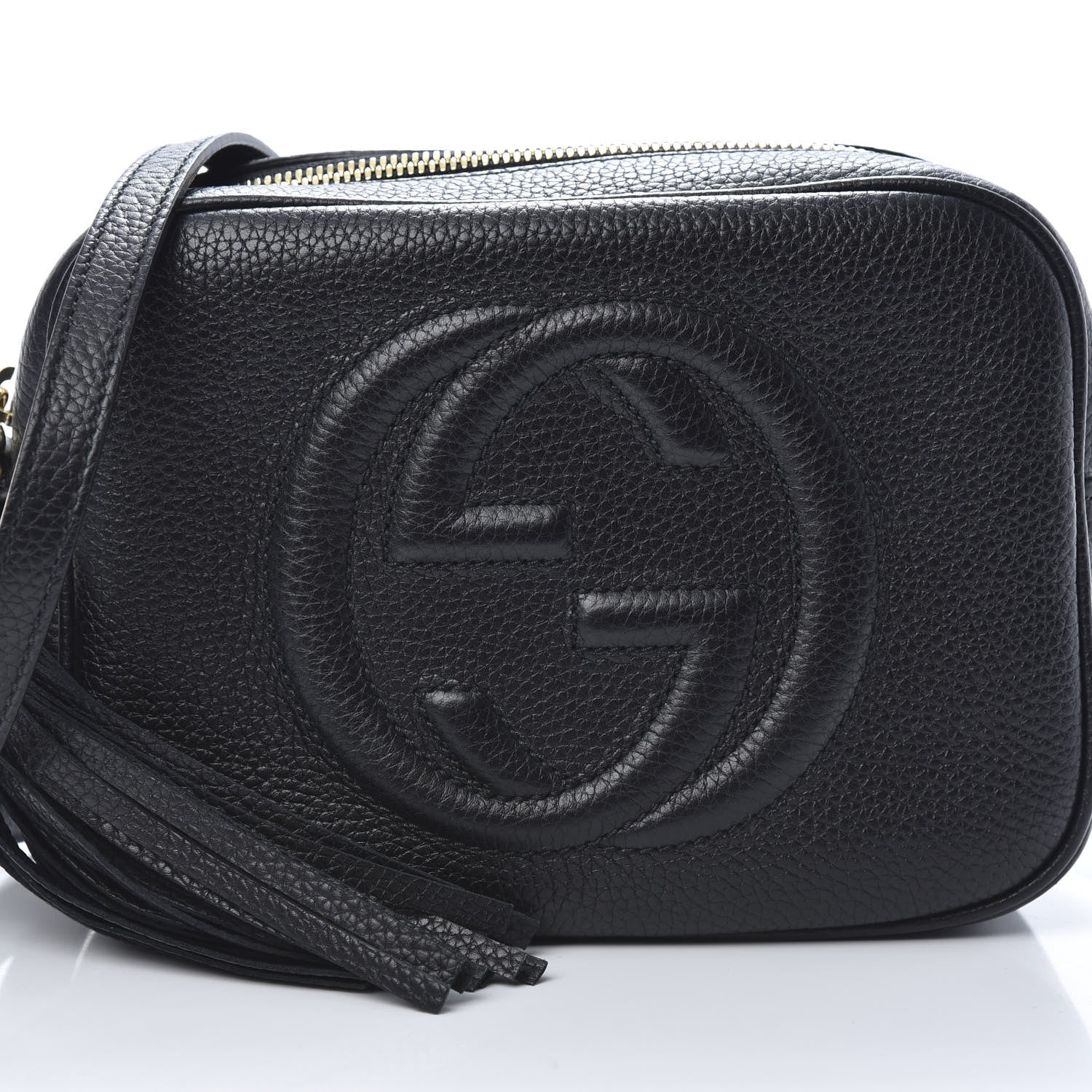 Gucci Pebbled Calfskin Small Soho Disco Bag Black 8 of 10