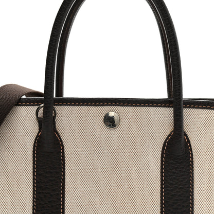 Hermes Buffle Skipper Toile Garden Party 30 TPM Marron Fonce 8 of 10