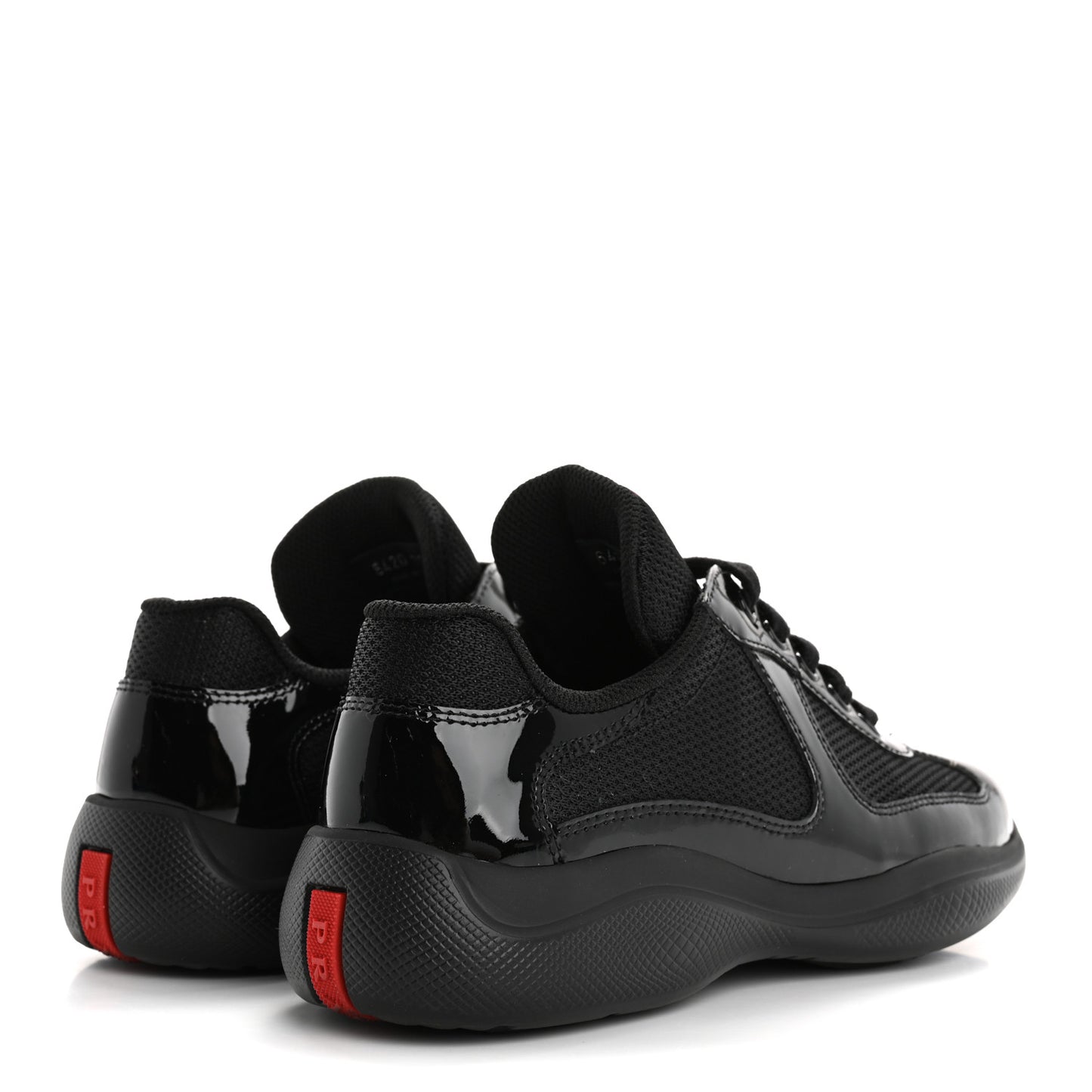 Patent America's Cup Patchwork Sneakers 36 Black