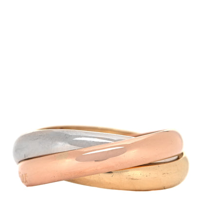 Cartier 18K Pink Yellow White Gold Classic Les Must De Cartier Trinity Ring 53 6.25 6 of 10