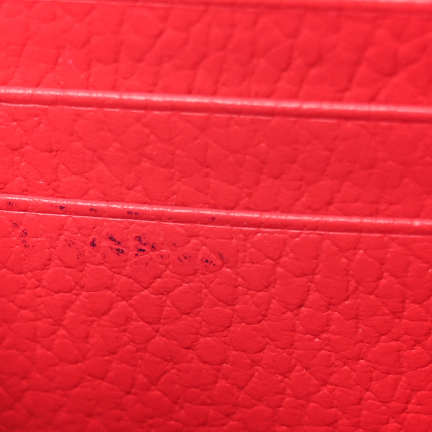 Gucci Dollar Calfskin Enamel Monochrome Medium GG Marmont Wallet Runway Coral 6 of 6