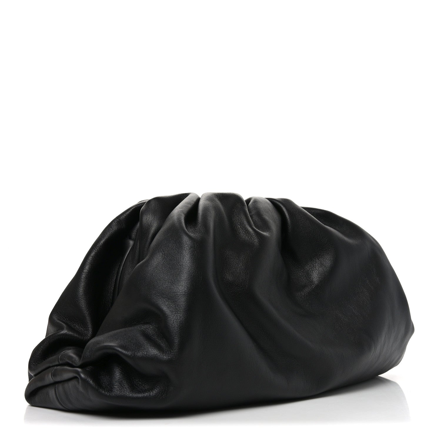 Bottega Veneta Smooth Butter Calf The Pouch Oversized Clutch Black 3 of 11