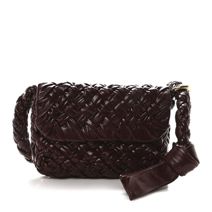 Bottega Veneta Calfskin Foulard Intreccio Kalimero Citta Shoulder Bag Barolo 1 of 10