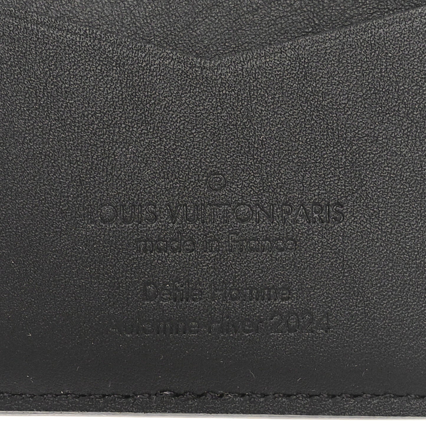 Brushed Monogram Pocket Organizer Black White